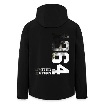 62ND BIRTHDAY LIMITED EDITION 1964 - Men’s Recycled Softshell Jacket by Stanley/Stella - black - Back - AI Model Male 185 light (185cm)