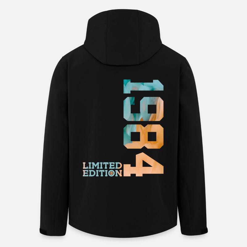 42E ANNIVERSAIRE ÉDITION LIMITÉE 1984 - Veste softshell homme en polyester recyclé Stanley/Stella - noir