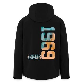 57TH BIRTHDAY LIMITED EDITION 1969 - Men’s Recycled Softshell Jacket by Stanley/Stella - black - Back - AI Model Male 185 light (185cm)