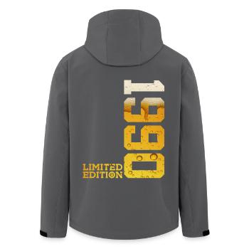 BIÈRE ÉDITION LIMITÉE 1990 36E ANNIVERSAIRE - Veste softshell homme en polyester recyclé Stanley/Stella - noir - Dos - AI Model Male 185 light (185cm)