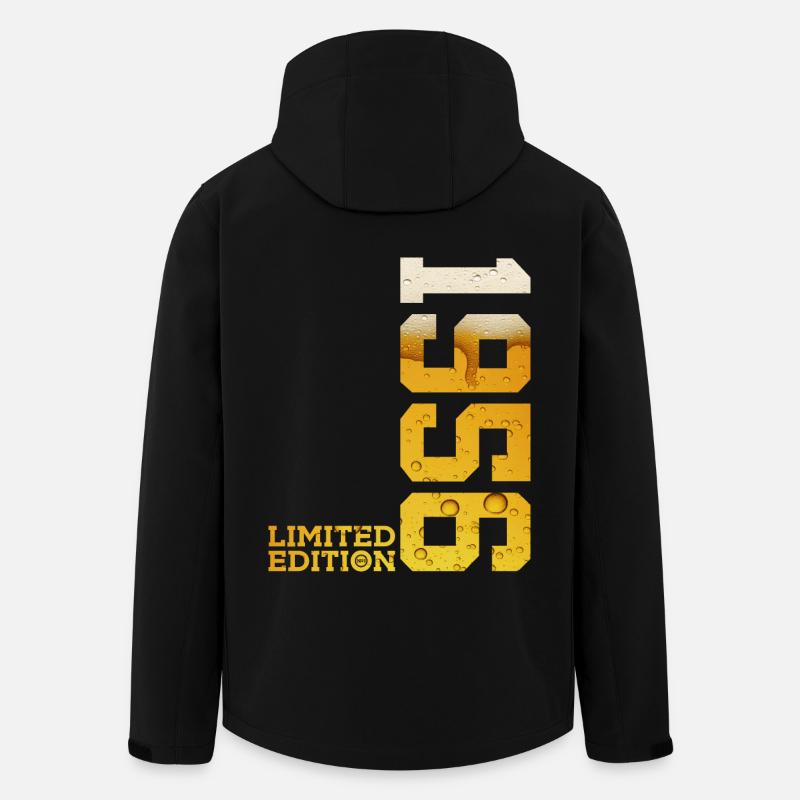 BIÈRE ÉDITION LIMITÉE 1956 70E ANNIVERSAIRE - Veste softshell homme en polyester recyclé Stanley/Stella - noir