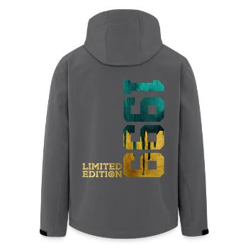 27TH BIRTHDAY LIMITED EDITION 1999 - Men’s Recycled Softshell Jacket by Stanley/Stella - black - Back - AI Model Male 185 light (185cm)