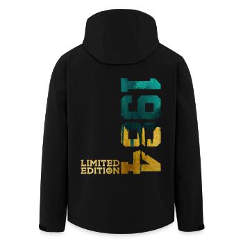 42ND BIRTHDAY LIMITED EDITION 1984 - Men’s Recycled Softshell Jacket by Stanley/Stella - black - Back - AI Model Male 185 light (185cm)