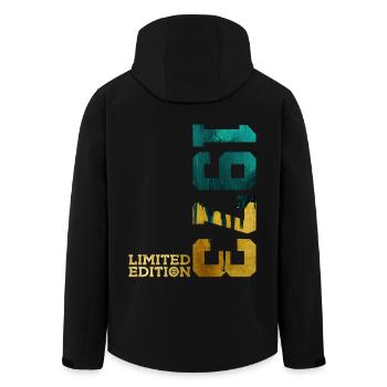 53RD BIRTHDAY LIMITED EDITION 1973 - Men’s Recycled Softshell Jacket by Stanley/Stella - black - Back - AI Model Male 185 light (185cm)