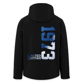 LIMITED EDITION 1973 53RD BIRTHDAY - Men’s Recycled Softshell Jacket by Stanley/Stella - black - Back - AI Model Male 185 light (185cm)