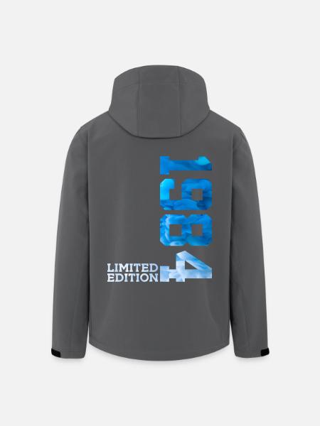 42E ANNIVERSAIRE ÉDITION LIMITÉE 1984 - Veste softshell homme en polyester recyclé Stanley/Stella - noir