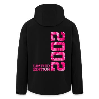 24TH ANNIVERSARY PINK LIMITED EDITION 2002 - Men’s Recycled Softshell Jacket by Stanley/Stella - black - Back - AI Model Male 185 light (185cm)