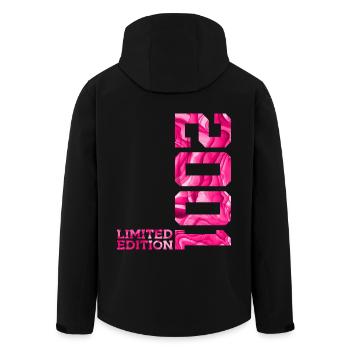 25TH ANNIVERSARY PINK LIMITED EDITION 2001 - Men’s Recycled Softshell Jacket by Stanley/Stella - black - Back - AI Model Male 185 light (185cm)