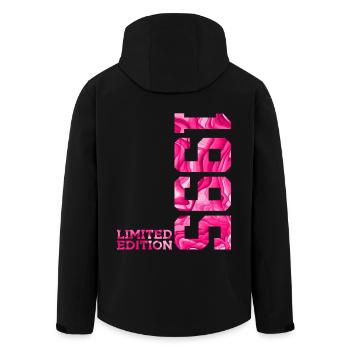 31ST BIRTHDAY PINK LIMITED EDITION 1995 - Men’s Recycled Softshell Jacket by Stanley/Stella - black - Back - AI Model Male 185 light (185cm)