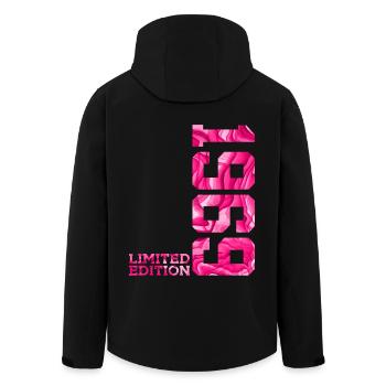 57TH BIRTHDAY PINK LIMITED EDITION 1969 - Men’s Recycled Softshell Jacket by Stanley/Stella - black - Back - AI Model Male 185 light (185cm)