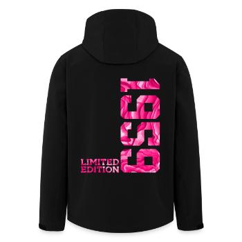 67. GEBURTSTAG PINK LIMITED EDITION 1959 - Recycelte Männer Softshell-Jacke von Stanley/Stella - Schwarz - Hinten - AI Model Male 185 light (185cm)