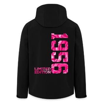 70E ANNIVERSAIRE ÉDITION LIMITÉE ROSE 1956 - Veste softshell homme en polyester recyclé Stanley/Stella - noir - Dos - AI Model Male 185 light (185cm)