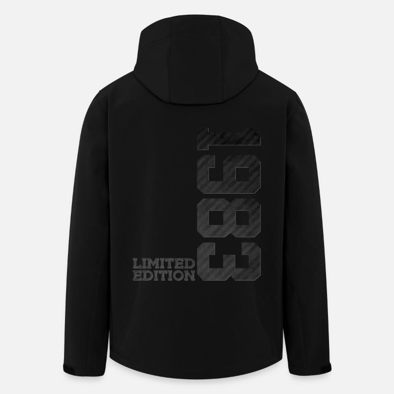 43E ANNIVERSAIRE ÉDITION LIMITÉE 1983 - Veste softshell homme en polyester recyclé Stanley/Stella - noir