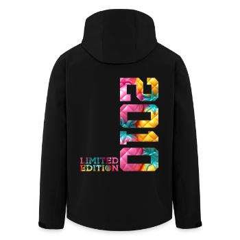 16TH BIRTHDAY LIMITED EDITION 2010 - Men’s Recycled Softshell Jacket by Stanley/Stella - black - Back - AI Model Male 185 light (185cm)