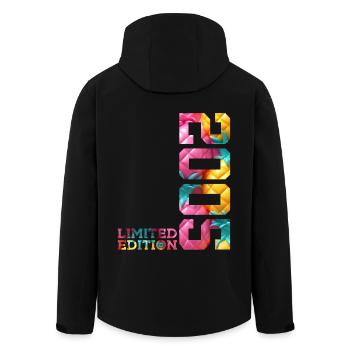21ST BIRTHDAY LIMITED EDITION 2005 - Men’s Recycled Softshell Jacket by Stanley/Stella - black - Back - AI Model Male 185 light (185cm)