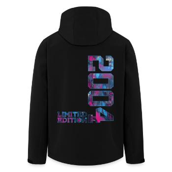 22ND BIRTHDAY 22 YEARS LIMITED EDITION 2004 - Men’s Recycled Softshell Jacket by Stanley/Stella - black - Back - AI Model Male 185 light (185cm)