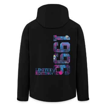 30E ANNIVERSAIRE 30 ANS ÉDITION LIMITÉE 1996 - Veste softshell homme en polyester recyclé Stanley/Stella - noir - Dos - AI Model Male 185 light (185cm)