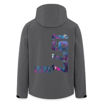 49TH BIRTHDAY 49 YEARS LIMITED EDITION 1977 - Men’s Recycled Softshell Jacket by Stanley/Stella - black - Back - AI Model Male 185 light (185cm)