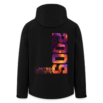 ÉDITION LIMITÉE 2005 21 ANS 21E ANNIVERSAIRE - Veste softshell homme en polyester recyclé Stanley/Stella - noir - Dos - AI Model Male 185 light (185cm)