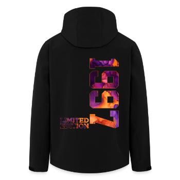 LIMITED EDITION 1997 29 JAHRE 29. GEBURTSTAG - Recycelte Männer Softshell-Jacke von Stanley/Stella - Schwarz - Hinten - AI Model Male 185 light (185cm)