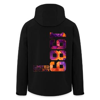 LIMITED EDITION 1989 37 YEARS 37TH BIRTHDAY - Men’s Recycled Softshell Jacket by Stanley/Stella - black - Back - AI Model Male 185 light (185cm)