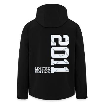 15TH BIRTHDAY LIMITED EDITION 2011 - Men’s Recycled Softshell Jacket by Stanley/Stella - black - Back - AI Model Male 185 light (185cm)