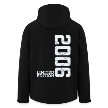 20E ANNIVERSAIRE ÉDITION LIMITÉE 2006 - Veste softshell homme en polyester recyclé Stanley/Stella - noir - Dos - AI Model Male 185 light (185cm)