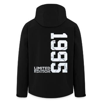31E ANNIVERSAIRE ÉDITION LIMITÉE 1995 - Veste softshell homme en polyester recyclé Stanley/Stella - noir - Dos - AI Model Male 185 light (185cm)