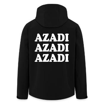 Azadi - Veste softshell homme en polyester recyclé Stanley/Stella - noir - Dos - AI Model Male 185 light (185cm)