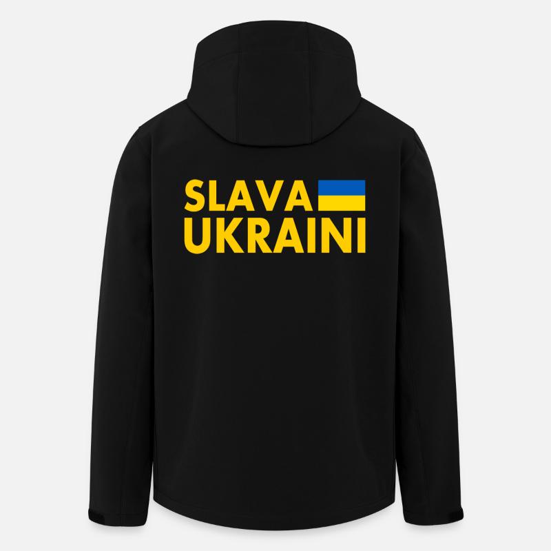 Slava ukraini - Recycelte Männer Softshell-Jacke von Stanley/Stella - Schwarz