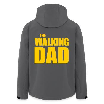 The walking dad - Recycelte Männer Softshell-Jacke von Stanley/Stella - Schwarz - Hinten - AI Model Male 185 light (185cm)