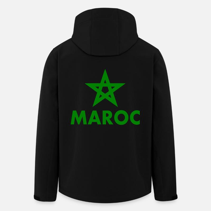 Maroc - Veste softshell homme en polyester recyclé Stanley/Stella - noir