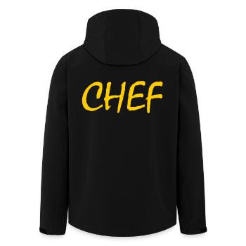 Chef - Veste softshell homme en polyester recyclé Stanley/Stella - noir - Dos - AI Model Male 185 light (185cm)