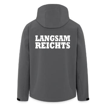 Langsam reichts - Recycelte Männer Softshell-Jacke von Stanley/Stella - Anthrazit - Hinten - AI Model Male 185 light (185cm)