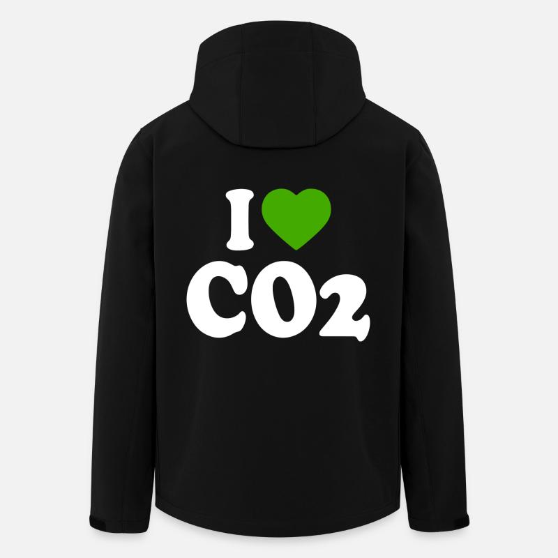 I love co2 - Veste softshell homme en polyester recyclé Stanley/Stella - noir