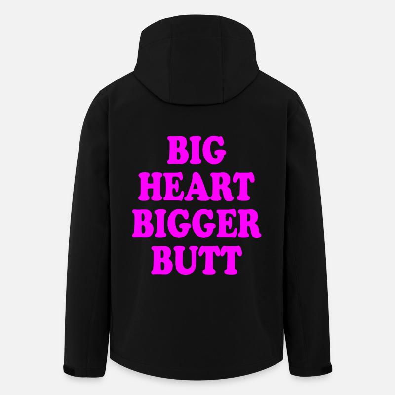 big heart bigger butt - Men’s Recycled Softshell Jacket by Stanley/Stella - black
