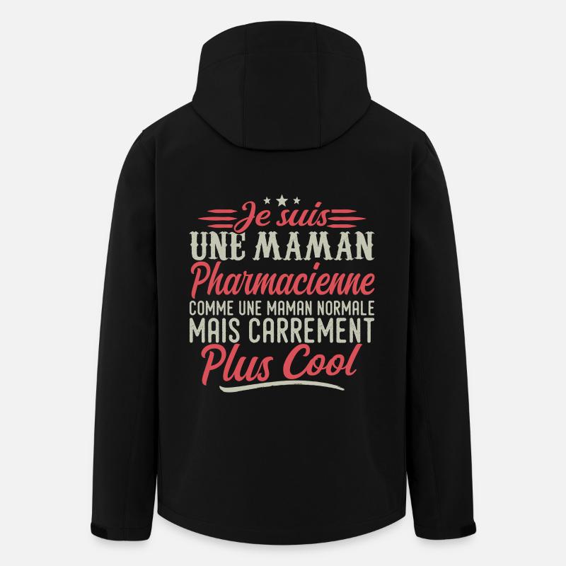 Ich bin Apotheker-Mama, ausgesprochen cool - Recycelte Männer Softshell-Jacke von Stanley/Stella - Schwarz
