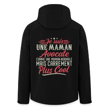 I'm a Lawyer mom, downright cool - Men’s Recycled Softshell Jacket by Stanley/Stella - black - Back - AI Model Male 185 light (185cm)