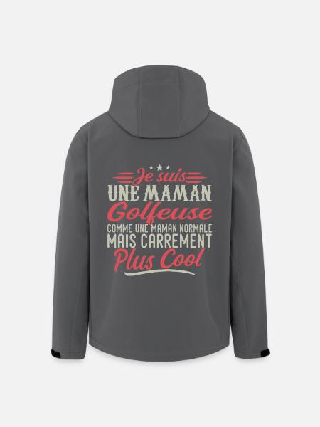 Ich bin Golfer-Mama, ausgesprochen cool - Recycelte Männer Softshell-Jacke von Stanley/Stella - Schwarz