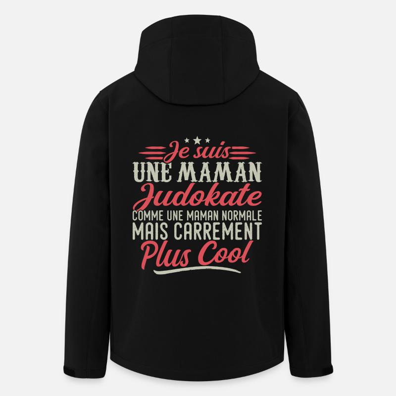 Ich bin eine Judoka-Mutter, ausgesprochen cool - Recycelte Männer Softshell-Jacke von Stanley/Stella - Schwarz