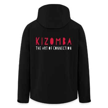 Kizomba The Art of Connection - Kizomba Dance Fash - Men’s Recycled Softshell Jacket by Stanley/Stella - black - Back - AI Model Male 185 light (185cm)