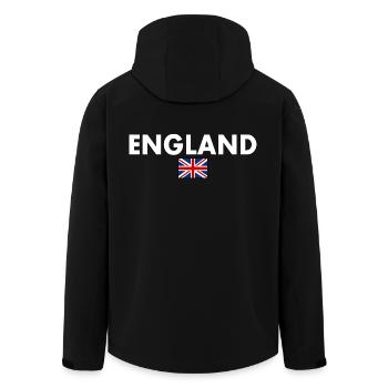 angleterre - Veste softshell homme en polyester recyclé Stanley/Stella - noir - Dos - AI Model Male 185 light (185cm)