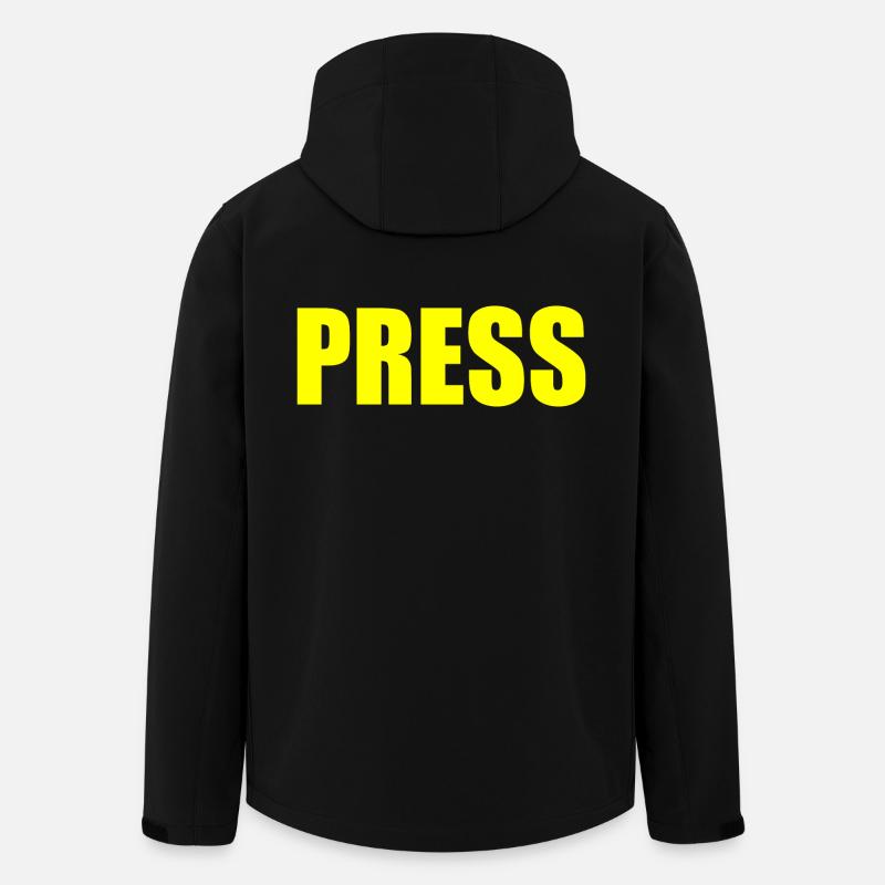 Press - Recycelte Männer Softshell-Jacke von Stanley/Stella - Schwarz
