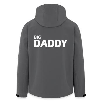 BIG DADDY - Men’s Recycled Softshell Jacket by Stanley/Stella - black - Back - AI Model Male 185 light (185cm)