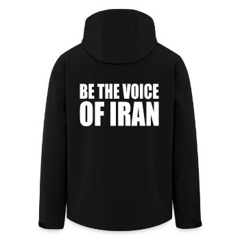 Be the voice of iran - Men’s Recycled Softshell Jacket by Stanley/Stella - black - Back - AI Model Male 185 light (185cm)