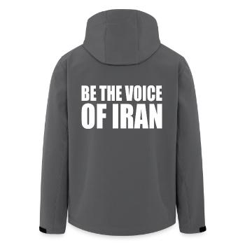 Be the voice of iran - Recycelte Männer Softshell-Jacke von Stanley/Stella - Anthrazit - Hinten - AI Model Male 185 light (185cm)