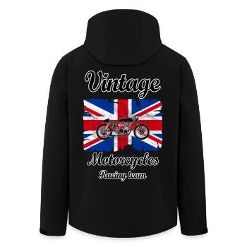 uk motorcycles racing - Veste softshell homme en polyester recyclé Stanley/Stella - noir - Dos - AI Model Male 185 light (185cm)