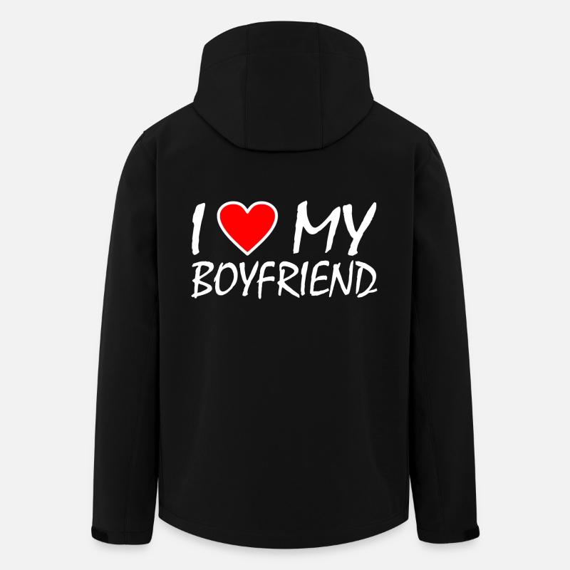 I love my boyfriend - Men’s Recycled Softshell Jacket by Stanley/Stella - black