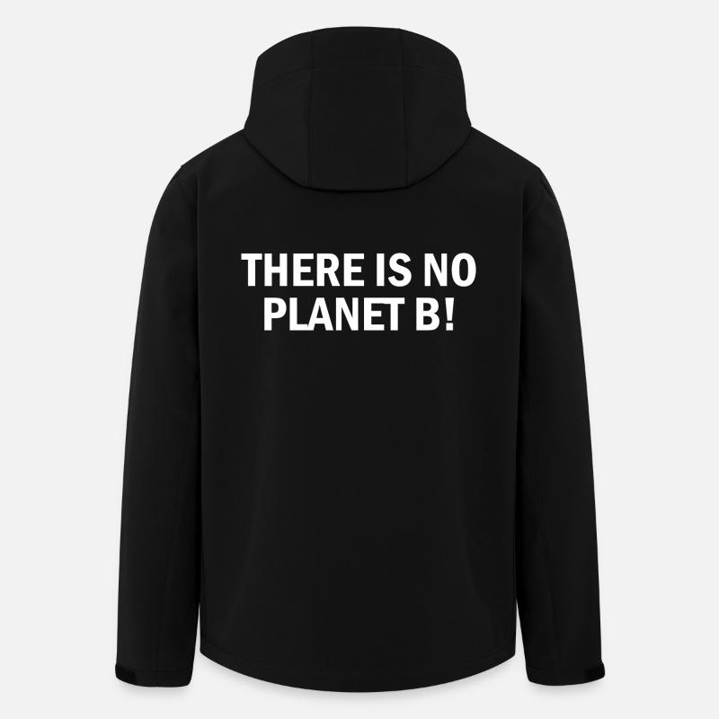There is no planet B - Recycelte Männer Softshell-Jacke von Stanley/Stella - Schwarz