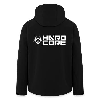 hard-core5 - Recycelte Männer Softshell-Jacke von Stanley/Stella - Schwarz - Hinten - AI Model Male 185 light (185cm)